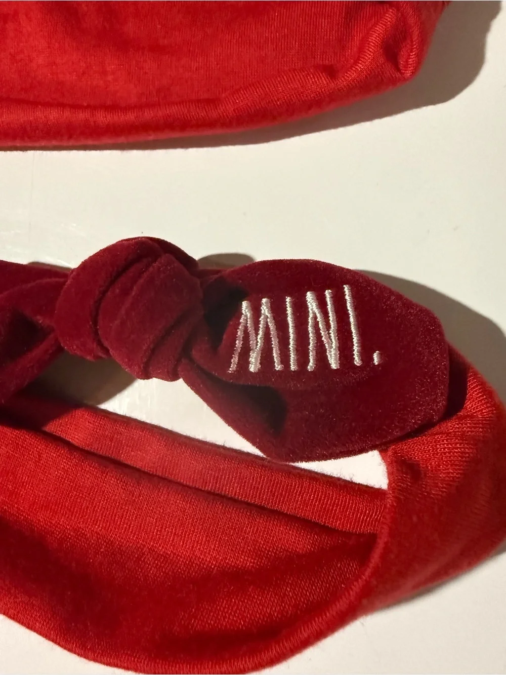 Rae Dunn Matching Red Mama and Mini Knot Headbands